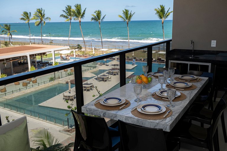 Apto varanda gourmet beira-mar by Sintta