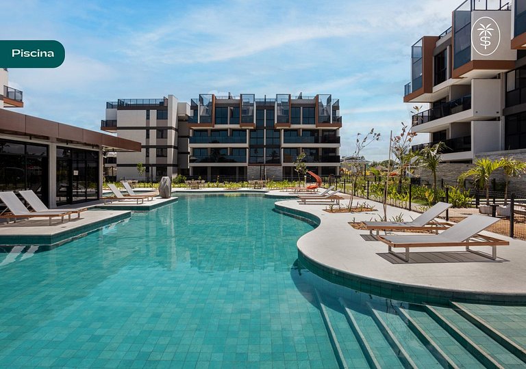 Cobertura de luxo com piscina, Muro Alto by Sintta