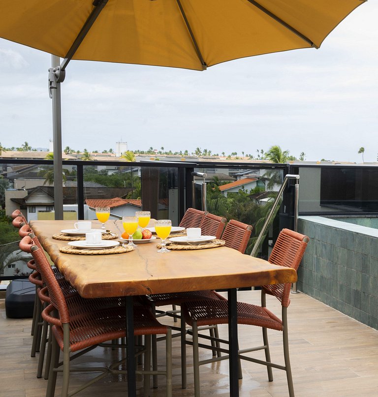 Cobertura de luxo com piscina, Muro Alto by Sintta