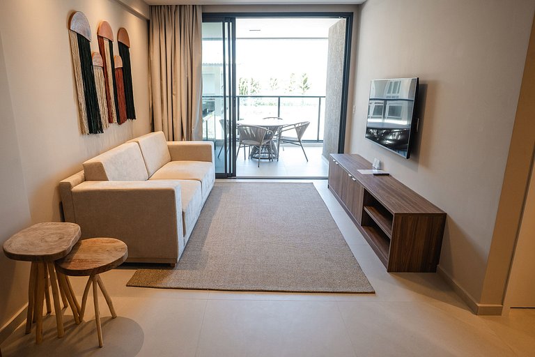 Apartamento beira-mar premium em Muro Alto