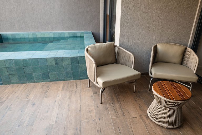 Exclusividade com piscina privativa em Muro Alto