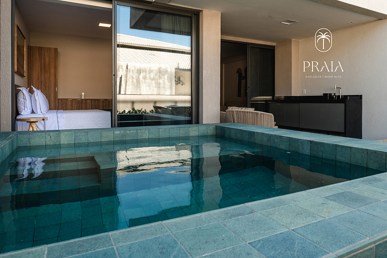 Exclusividade com piscina privativa em Muro Alto