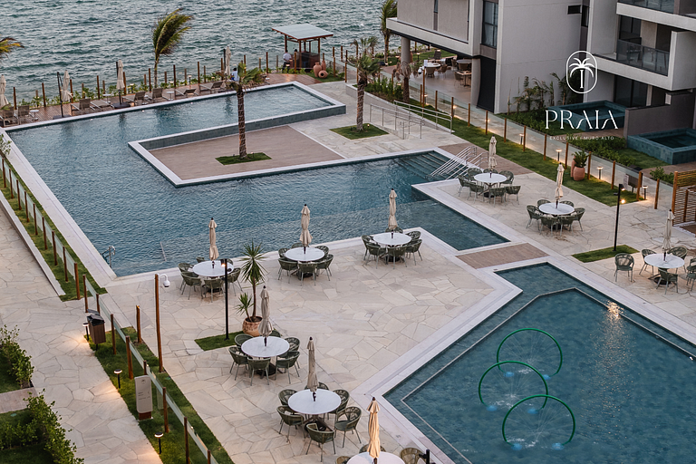 Flat Premium pé na areia de Muro Alto, By Sintta