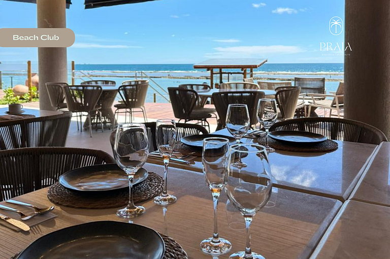 Apartamento beira-mar premium em Muro Alto