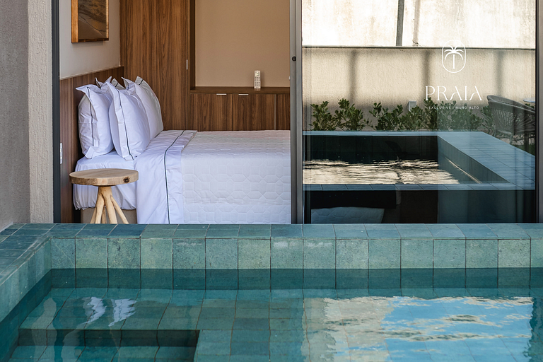 Exclusividade com piscina privativa em Muro Alto