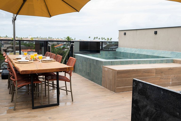 Cobertura de luxo com piscina, Muro Alto by Sintta